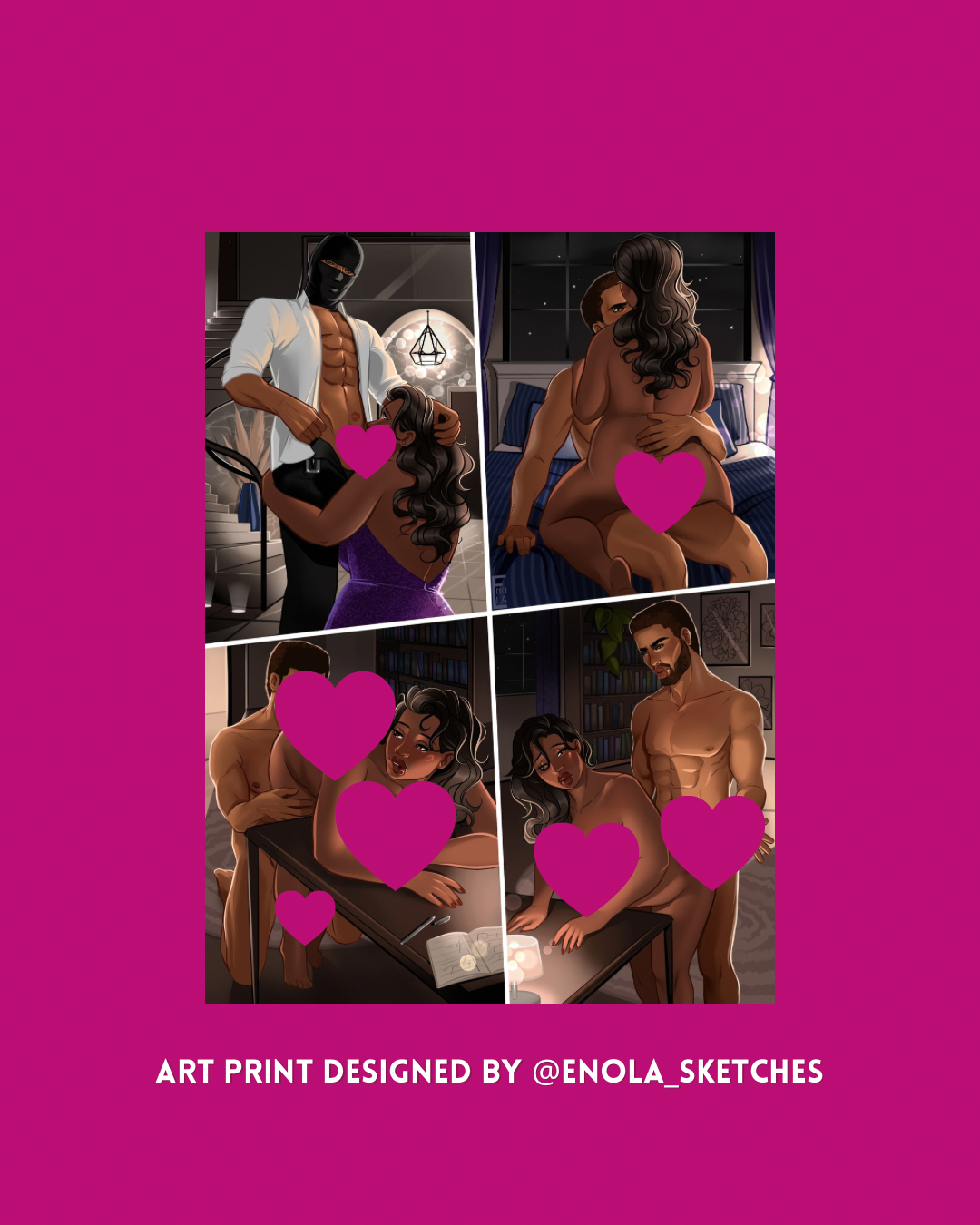 NSFW Chapter 38 | Shadowed Obsession Art Print - Enola Sketches